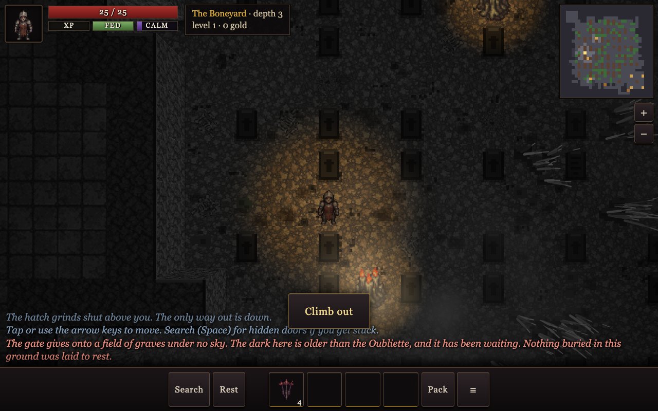 A field of graves in fog lit by a few candles, the hero among the stones